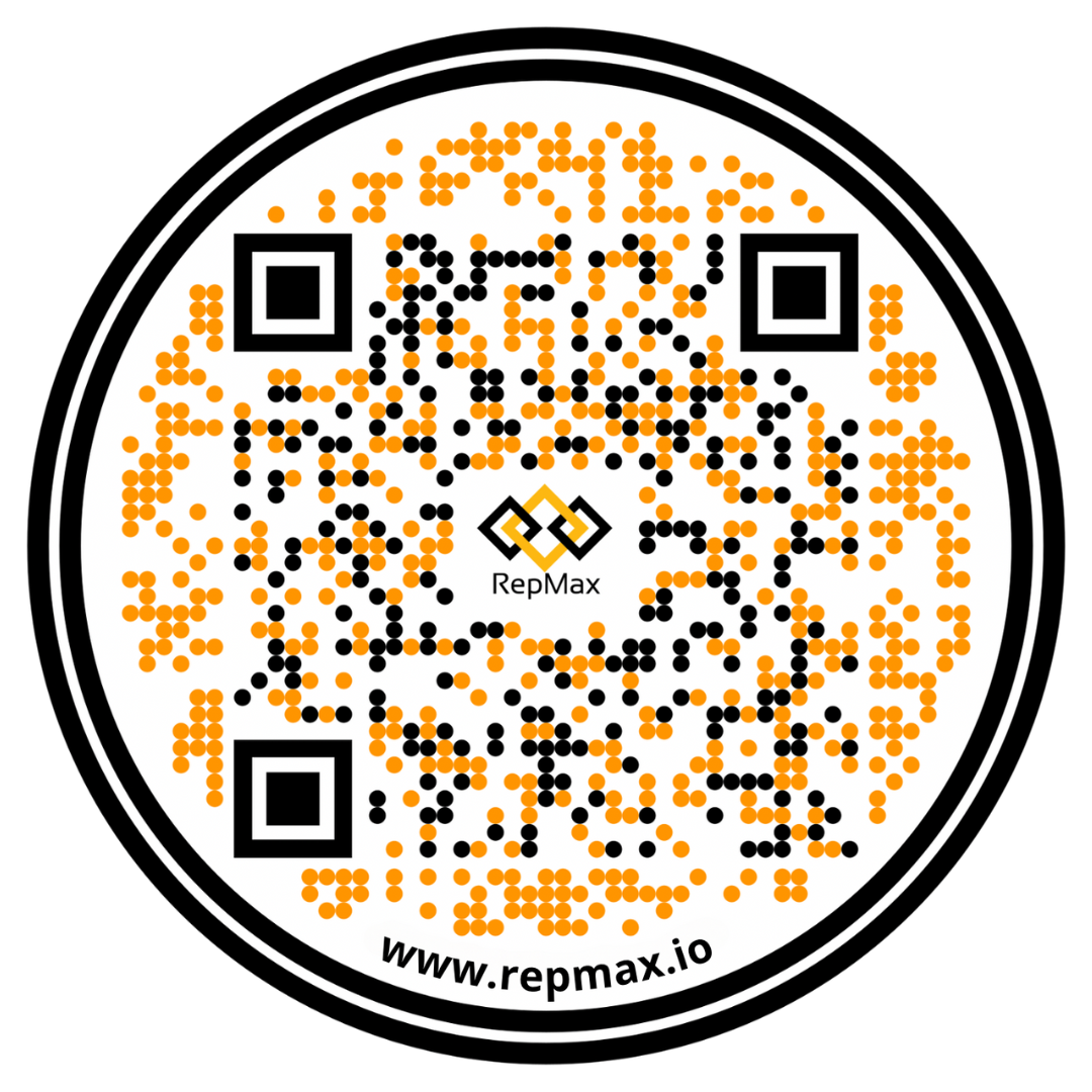 A qr code with the number 're pmax. Io ' on it